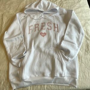 White Hoodie size Large